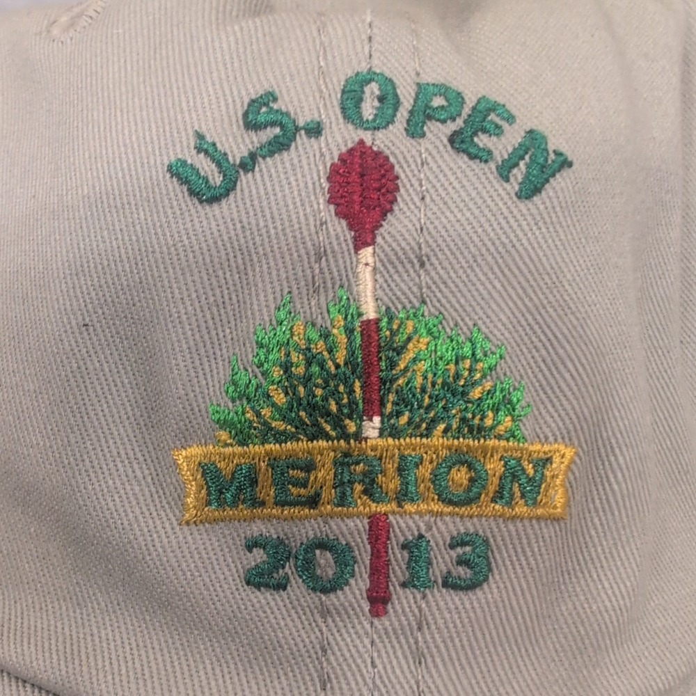 US Open 2013 Merion Golf Club USGA Member Hat Tan Adjustable Baseball Cap - Picture 2 of 4